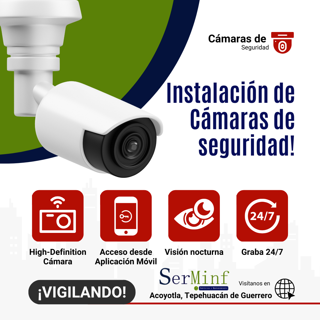 Instalación de camaras de seguridad,kit de 2 Camaras para mayor inf., comunicarse al numero de tel: 4831045138